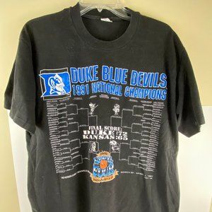 Duke Blue Devils 1991 National Champs Vintage Tee